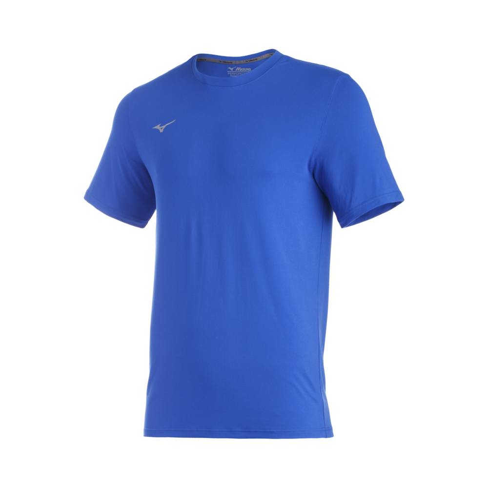 Camiseta Mizuno Baseball Comp Diamond Short Sleeve Crew - Homem - Azul Marinho - LZWFB6845